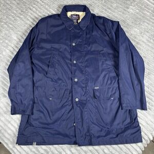 Faconnable Albert Goldberg Jacket‎ Men XL Blue Minimalist Coat/ Rain coat